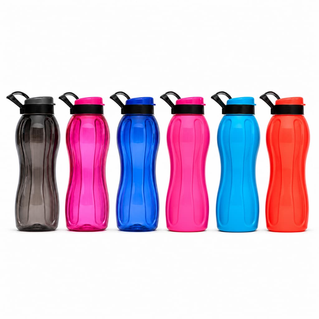 Garrafa Garrafinha Academia Fitness Dieta Squeeze Neon Trabalho Escola 1000Ml 1L
