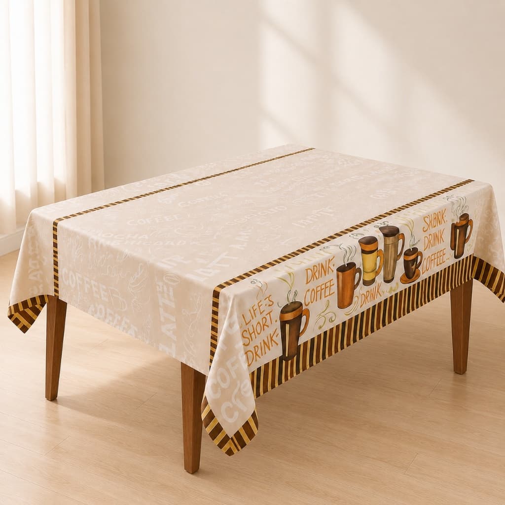 Toalha de Mesa Oxford Premium – 4, 6 e 8 Lugares | Durável e Elegante
