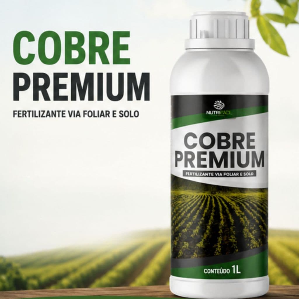 Fertilizante Adubo Sulfato 1L Cobre Ferrugem Planta Cultivo Crescimento Saudável Jardim Horta