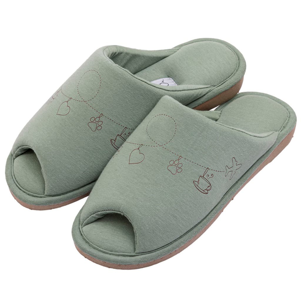 Chinelo Anatomic Aberto Feminino em Algodão com Pingentes Confortável