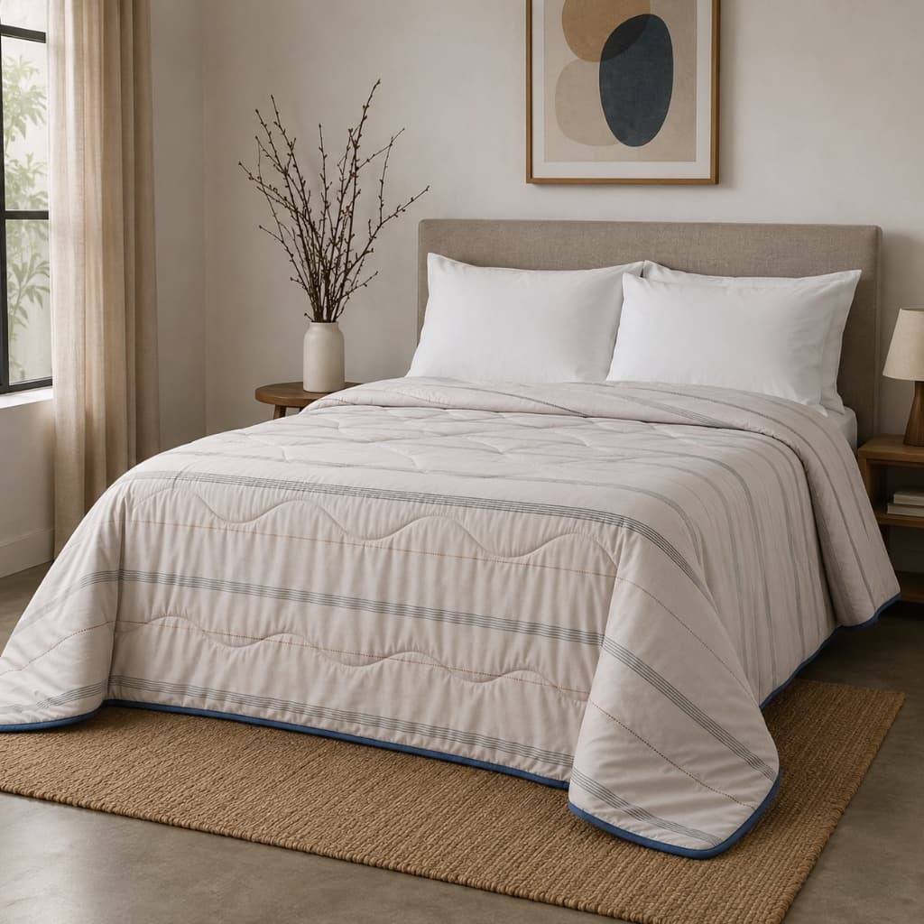 EDREDOM DUPLA FACE MICROFIBRA DELICATO - 210 X 230CM CASAL