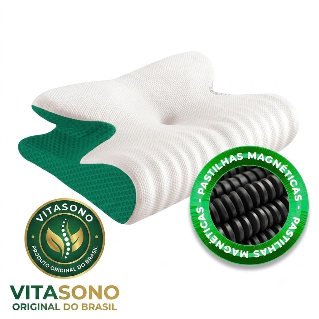 Travesseiro Ortopédico Vitasono Original Cervical Ergonômico