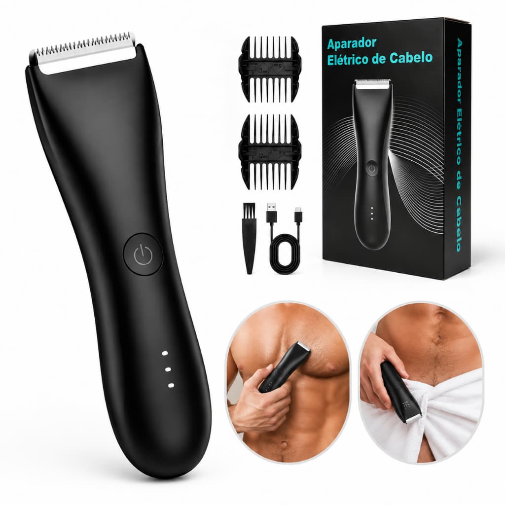 Maquina De Cortar Cabelo Aparador De Pelos Profissional Barbearia Barba Recarregável Premium Sem Fio ,usb fosco