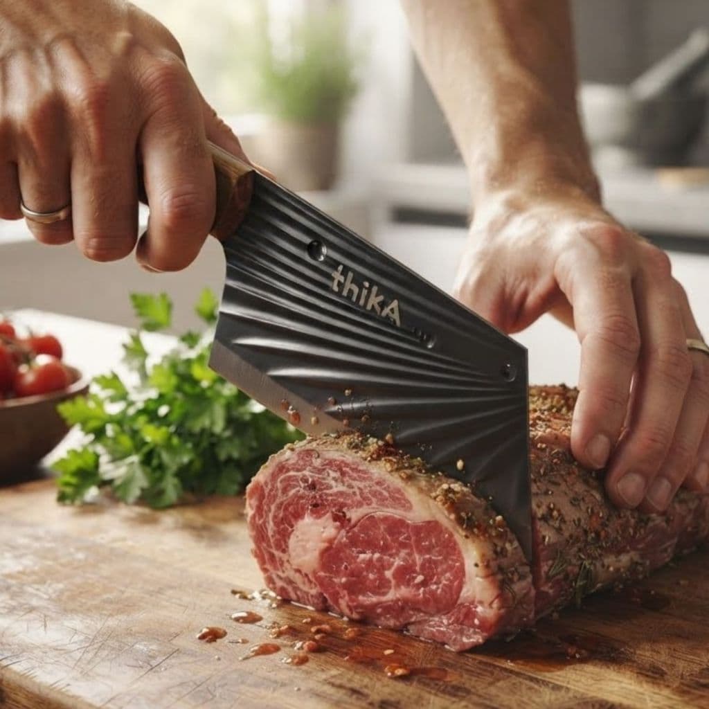 Cutelo Faca Churrasco Aço Inox Cabo Madeira Resistente 30cm Profissional Açougue Carne  Costela Osso Cozinha Açougueiro