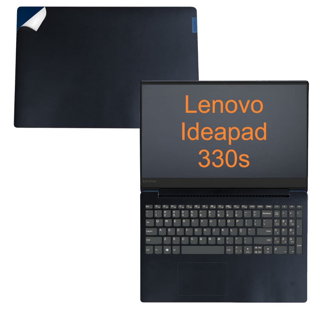 Kit adesivo skin notebook Lenovo Ideapad 330s recortado tecla a tecla varias cores