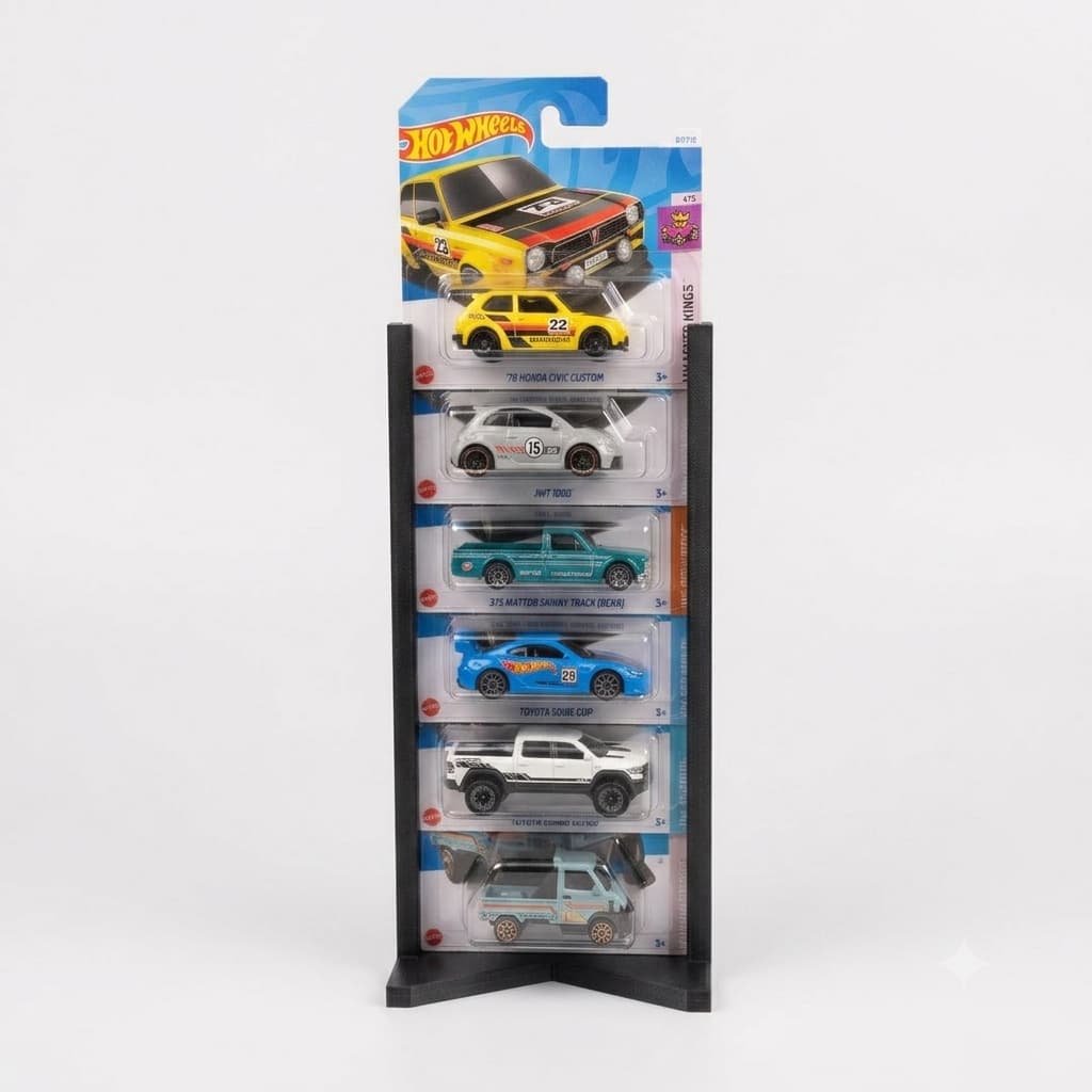 Expositor Vertical Hot Wheels 5 ou 6 Miniaturas Lacradas