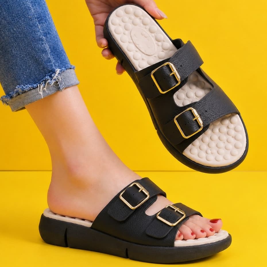 Chinelo Feminino Para esporão sandalia femenina Massageadora Slide