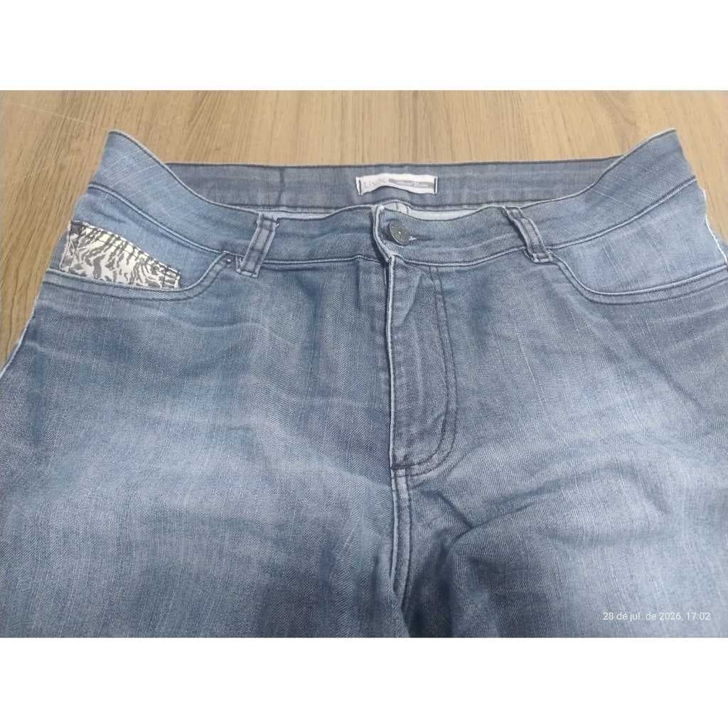 CALÇA JEANS CURTA FEMININA 44