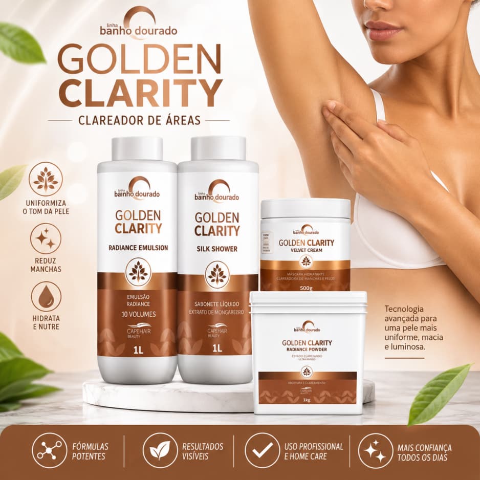 KIT GOLDEN CLARITY PROFISSIONAL - CAPILAR ESSÊNCIA