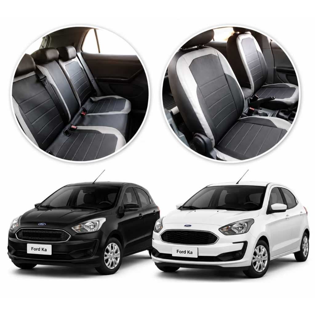 Capas Para Bancos Automotivos Couro Ecológico Novo Ford Ka 2015 Á 2021
