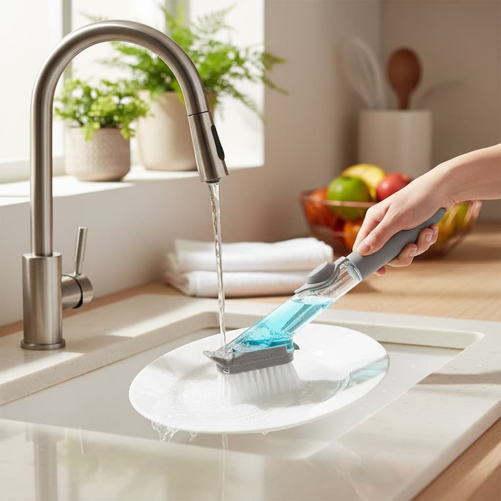 Escova Multiuso com Dispenser limpeza