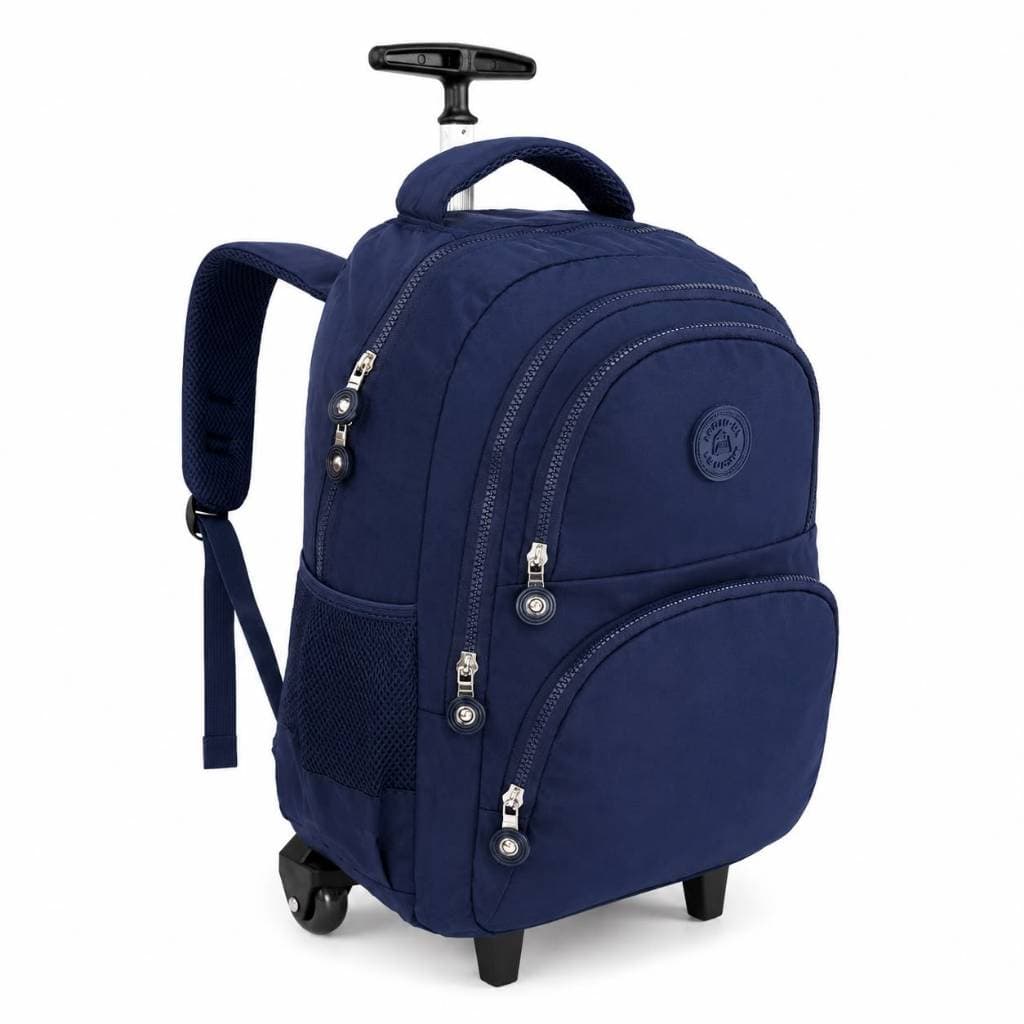 Mochila Escolar com Rodinhas Feminina Resistente e Espaçosa