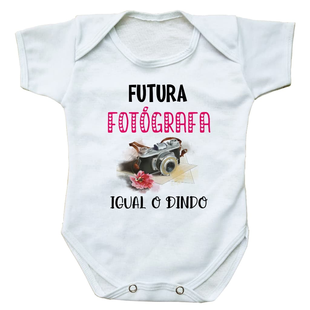 body bebe roupinha infantil futura fotografa igual o dindo presente profissão bore bori