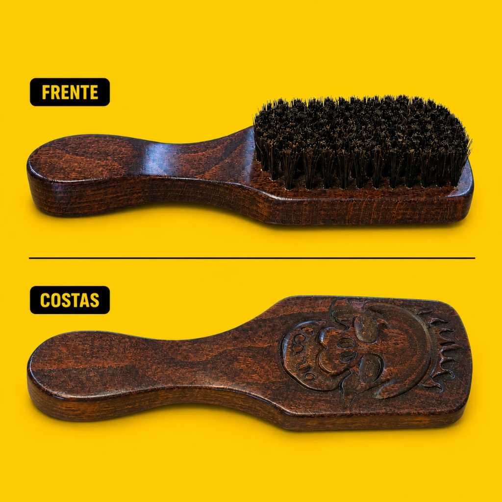 Escova modeladora Escova de barba Barbearia