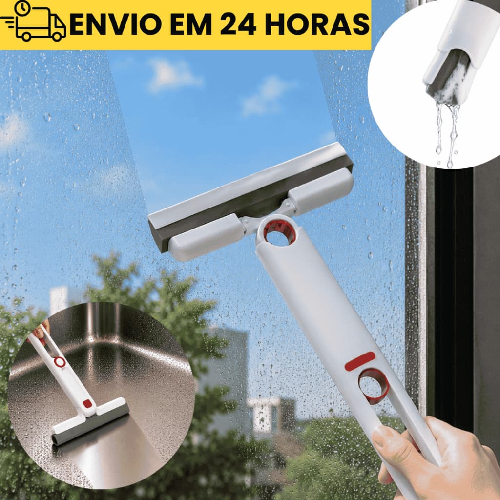 Rodo Limpador de Vidros Espelhos e Pias