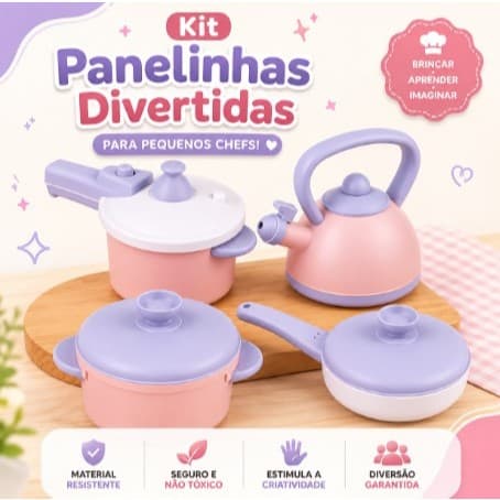 Kit Panela de Brinquedo Baby Gourmet