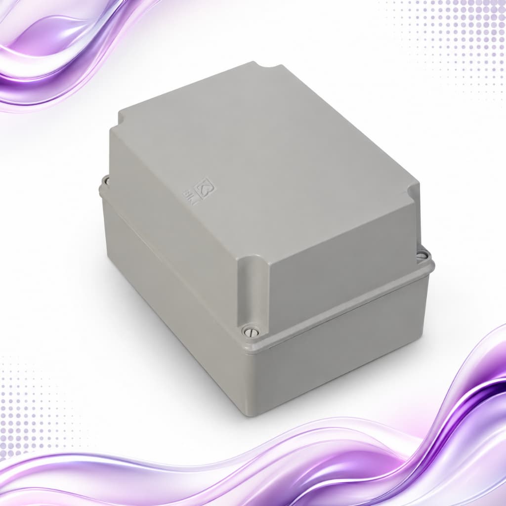 Caixa de Passagem Elétrica Sobrepor 300x220x148 Cinza Alta Resistente Fácil Instalação
