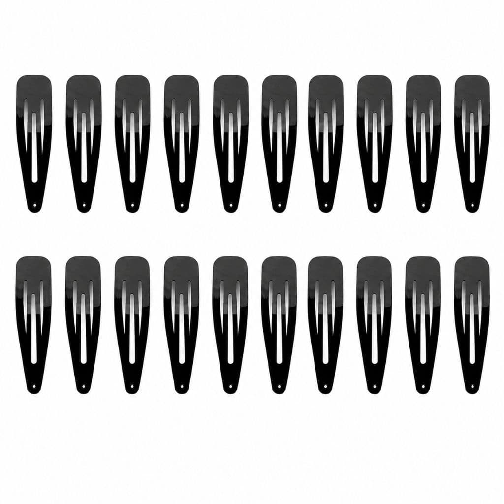 Kit 20/30/50 Tic Tac 5.5 cm Na Cor Preto Presilha Prendedor De Cabelo pronto entrega