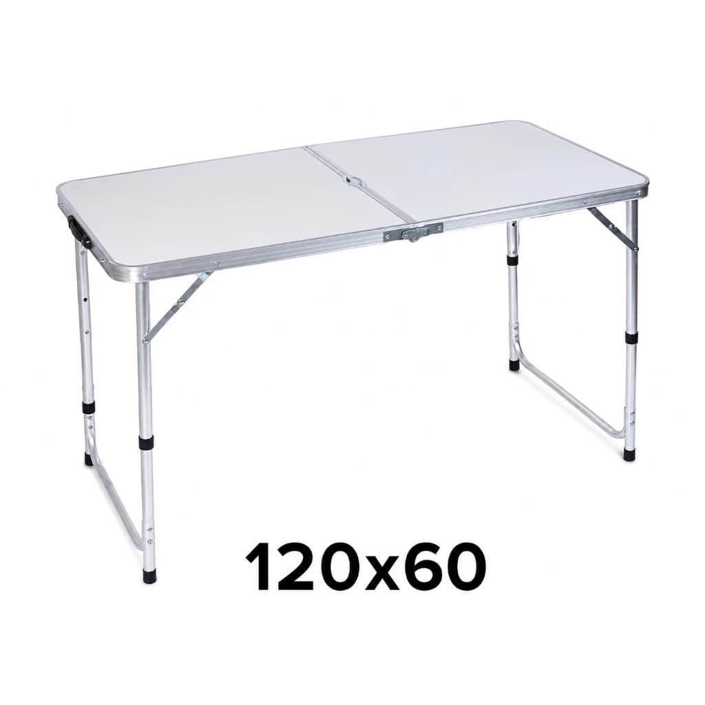 Mesa Dobrável de Alumínio com Tampo de MDF 1,20 x 60 CM