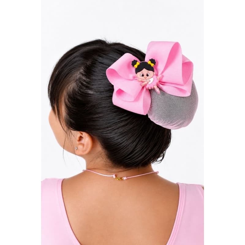Porta Coque Bailarina com Rendinha Rosa e Laço Infantil – Acessório para Ballet