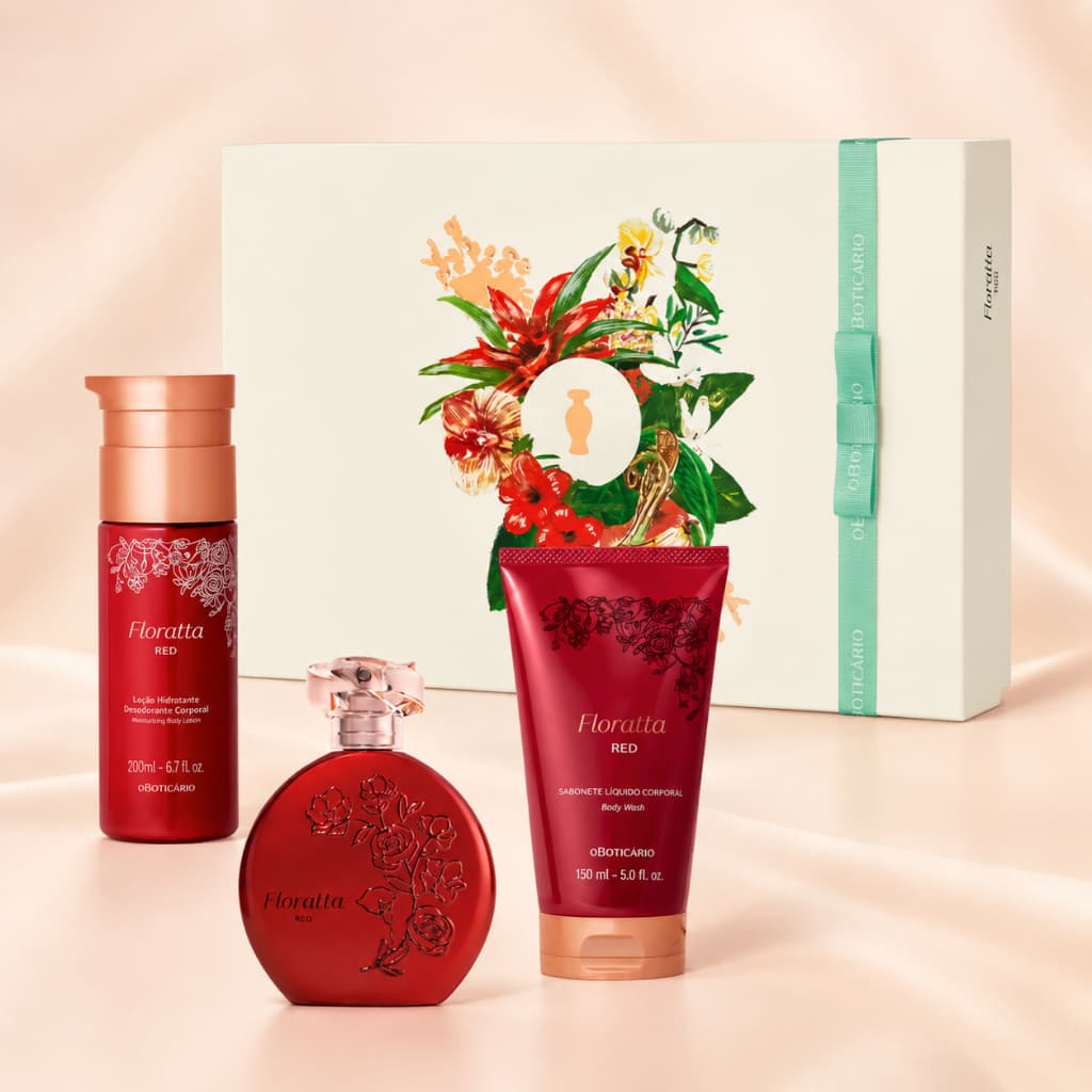 Kit Presente Floratta Red Especial completo