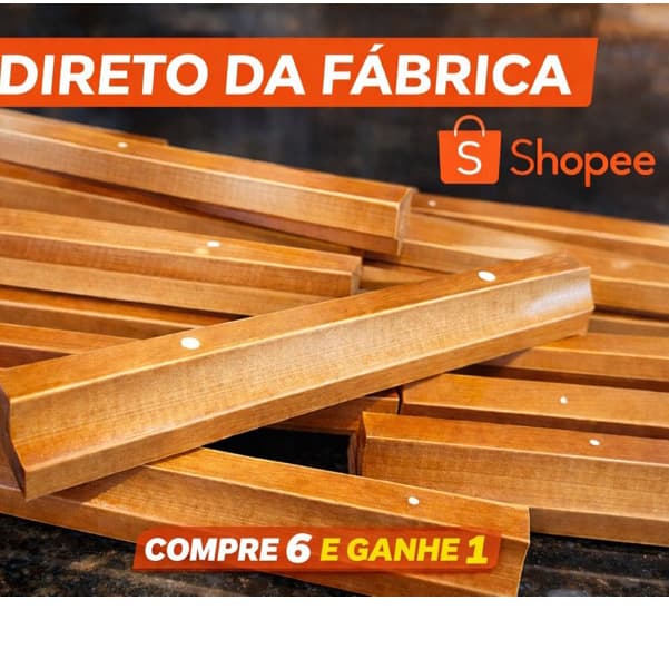 Leve 7 Pague 6 | Puxadores Madeira 14cm | Direto da Fábrica | Envio Imediato