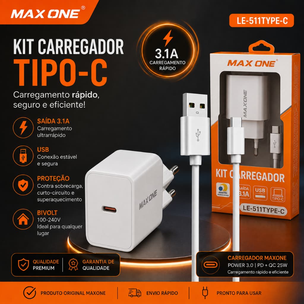 Carregador Turbo 35W iPhone USB C Original Fonte PD Carregador iPhone 15 iPhone 16