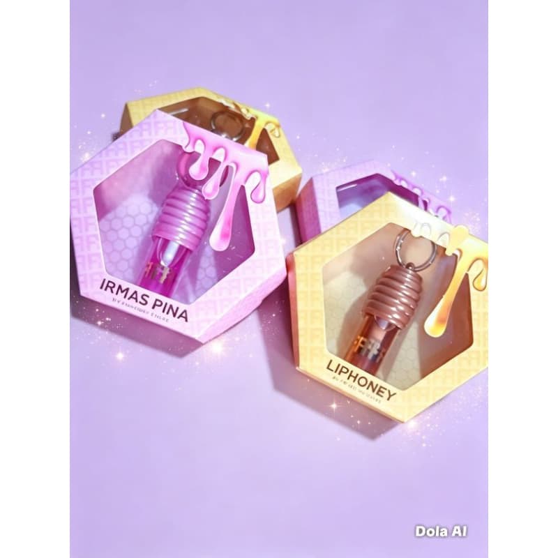kit 2 Gloss Labial LipHoney 5G- Batom Hidratante de Mel e chocolate