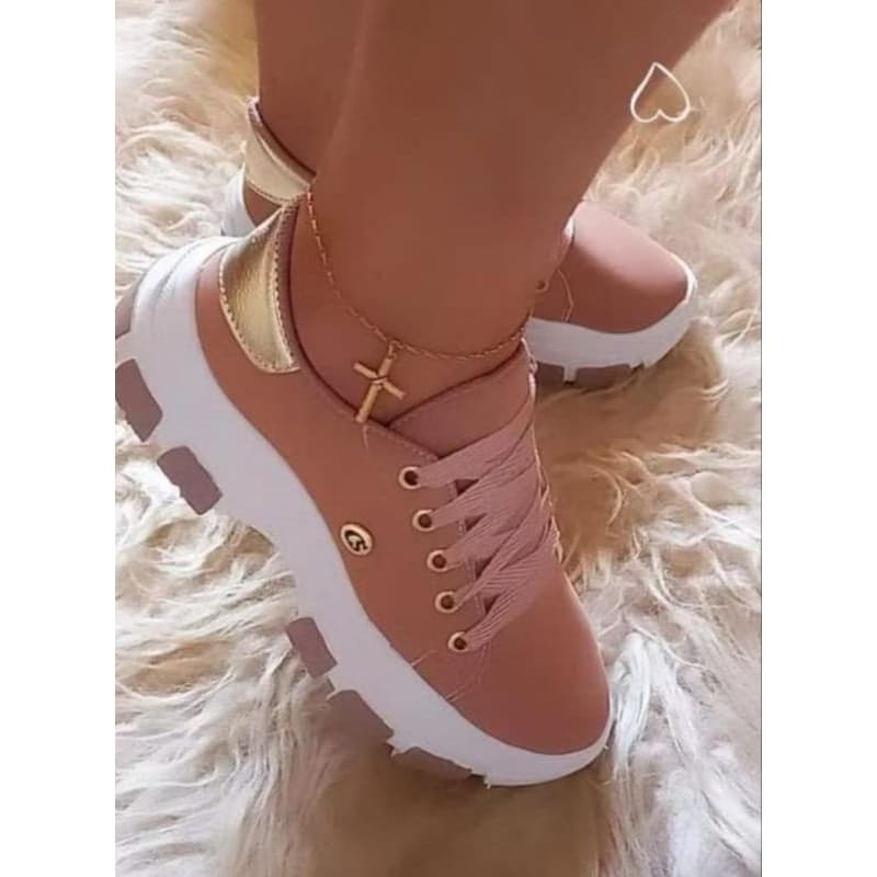 TENIS FEMININO CASUAL PLATAFORMA - CONFORT