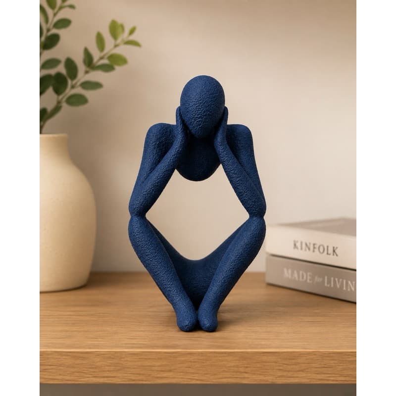 Escultura Decorativa Abstrata Silêncio – Design Minimalista Moderno