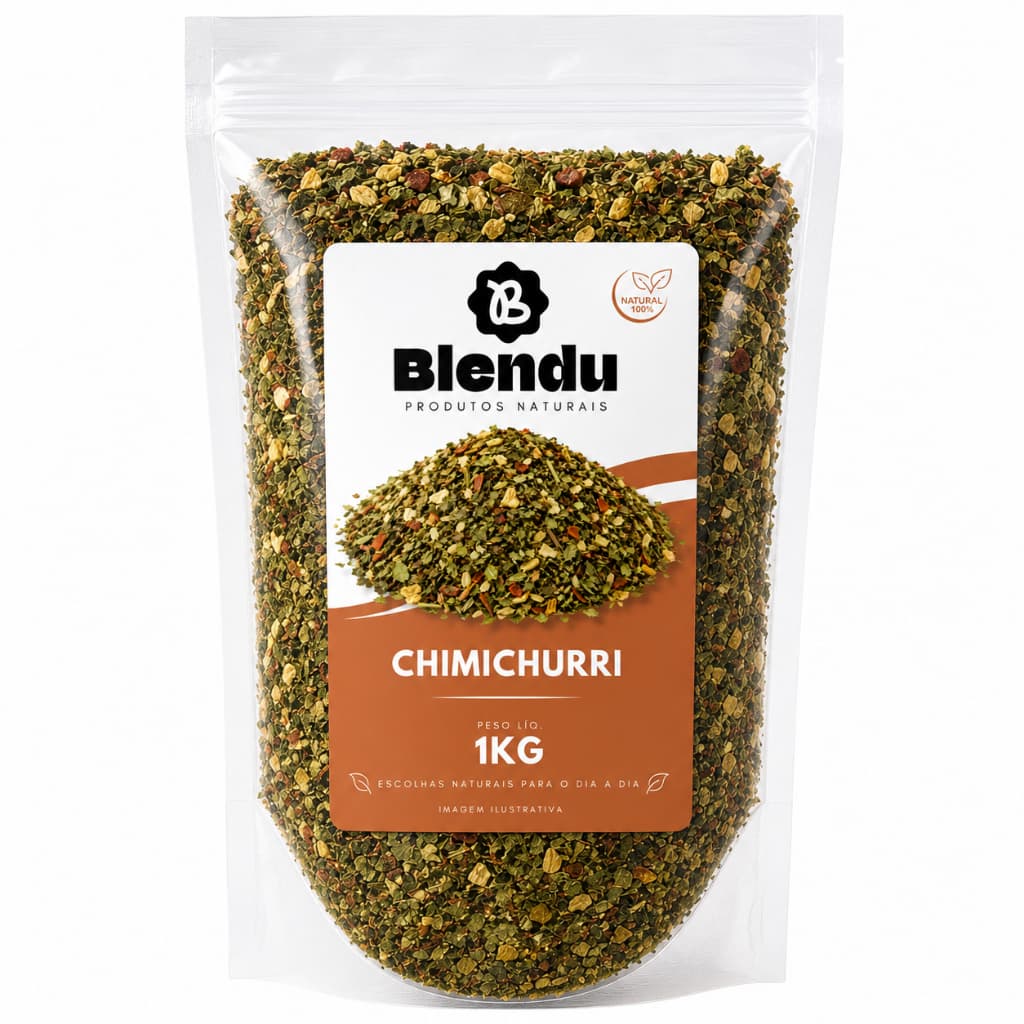 Tempero Chimichurri Sem Pimenta para Carnes e Churrasco 250g 500g ou 1kg