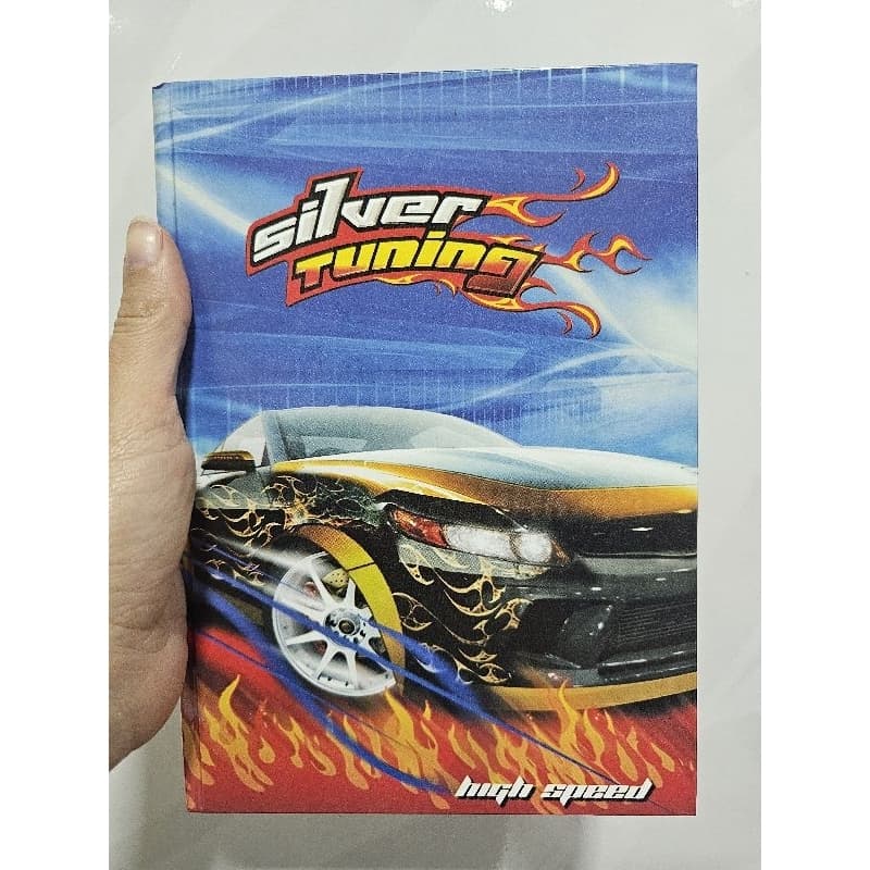 Caderno Pequeno 1 Matéria Capa Dura – Silver Tuning (Carros / High Speed)