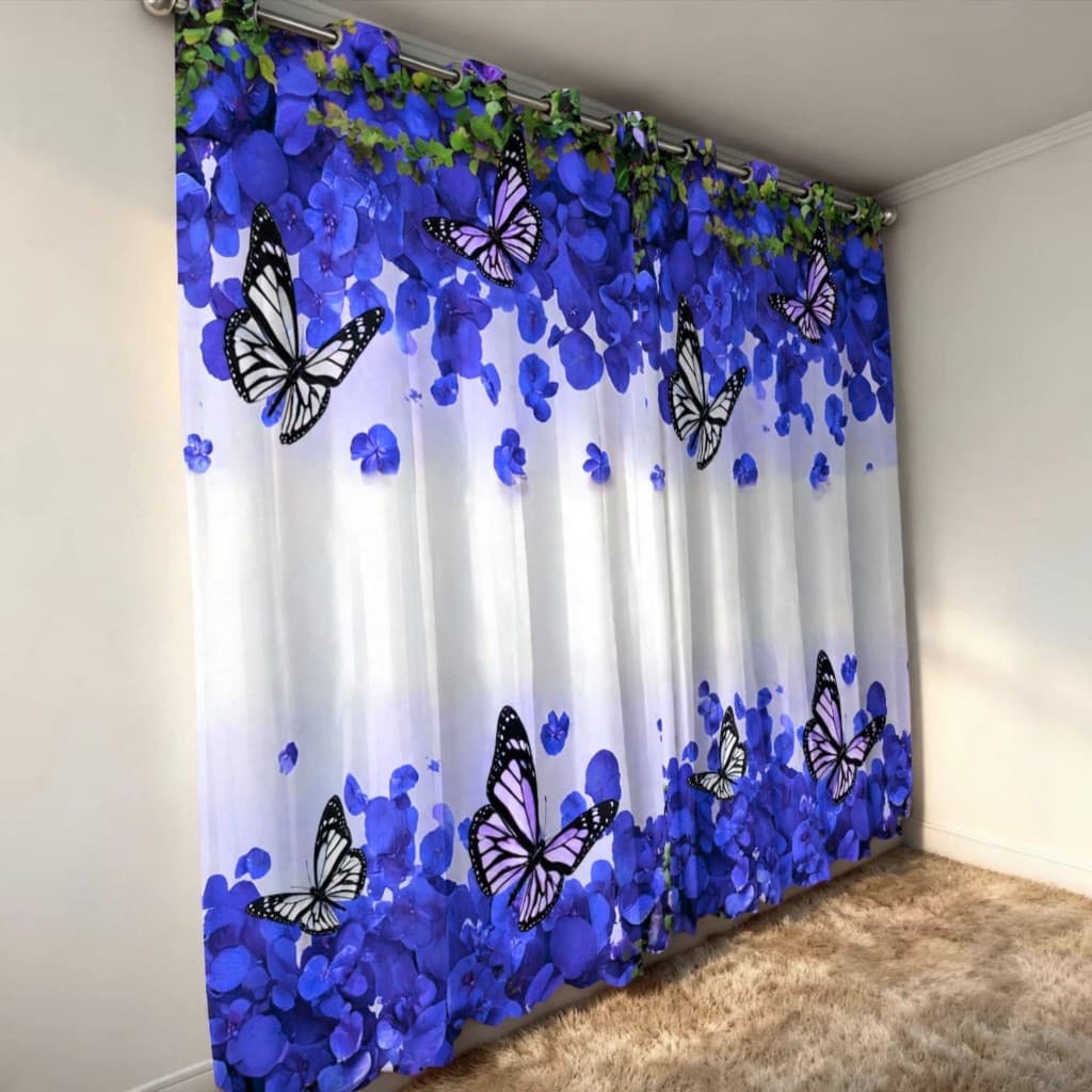 Cortina Estampada Com Ilhós Para Sala Varão de 3 Metros Cortina Sala Cortina Quarto