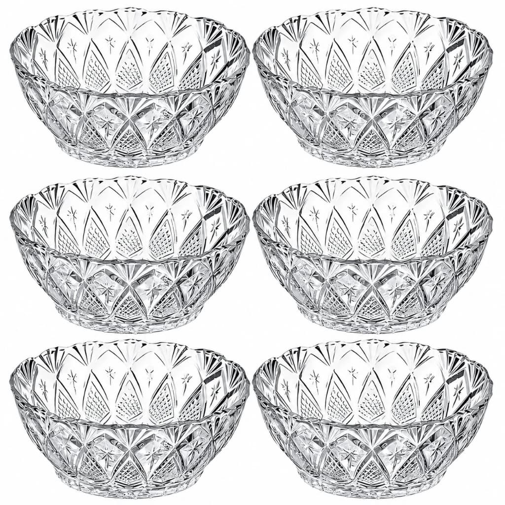 Jogo 6 Bowls Tigelas de Vidro 150ml Toffee Sobremesa Petisqueira Molhos Frutas Mesa Posta