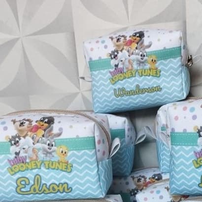 Lembrancinha Personalizada Kit 15 Porta Moedas Necessaire Box Mini Qualquer Tema