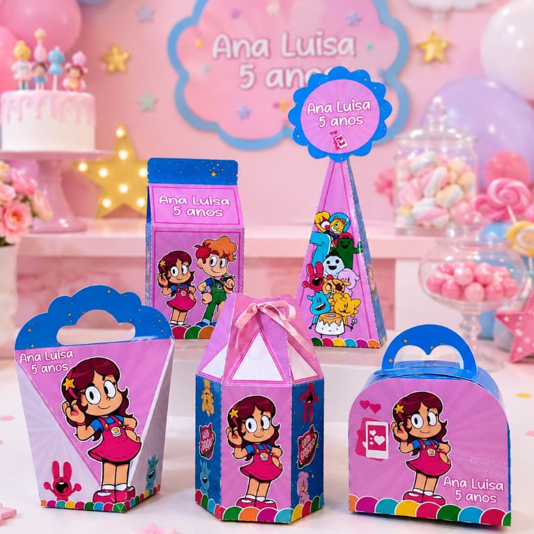 Kit Personalizados para festas de aniversário, lembrancinhas -GATO GALATICO -  PEGUE E MONTE