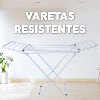 Varal Com Abas Dobrável Retrátil Ideal para Apartamentos Não Enferruja