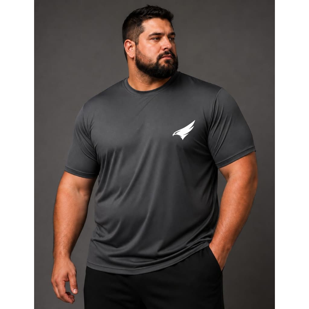 *OFERTA EXCLUSIVA* Camiseta de Manga curta Gola Redonda Homens Estampa Falcão Moda Primavera Verão