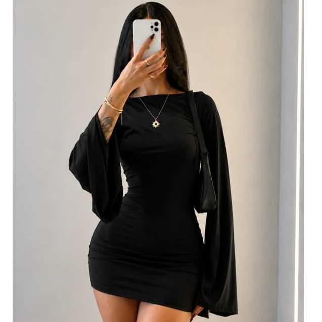 Vestido Femenino Tubinho  Manga Longa