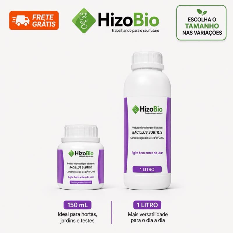 Bacillus Subtilis + Amyloliquefaciens  - Biológico Contra Manchas E Podridão De Raiz