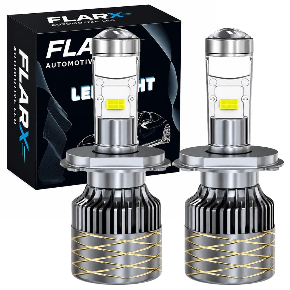 Par Lampada Farol Ultra Super Led Mini Projetor Carro H4 H7 H8 H11 9005 Hb3 9006 Hb4 30000lm Canbus