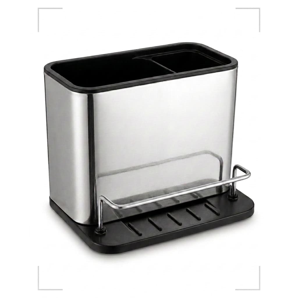 Organizador De Pia Inox Porta Detergente Esponja Drenagem