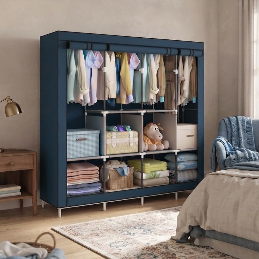Guarda Roupa Dobrável Organizador De Roupas Armário Closet Dobrável Roupeiro Para Guardar Roupas Grande Fácil e Prático