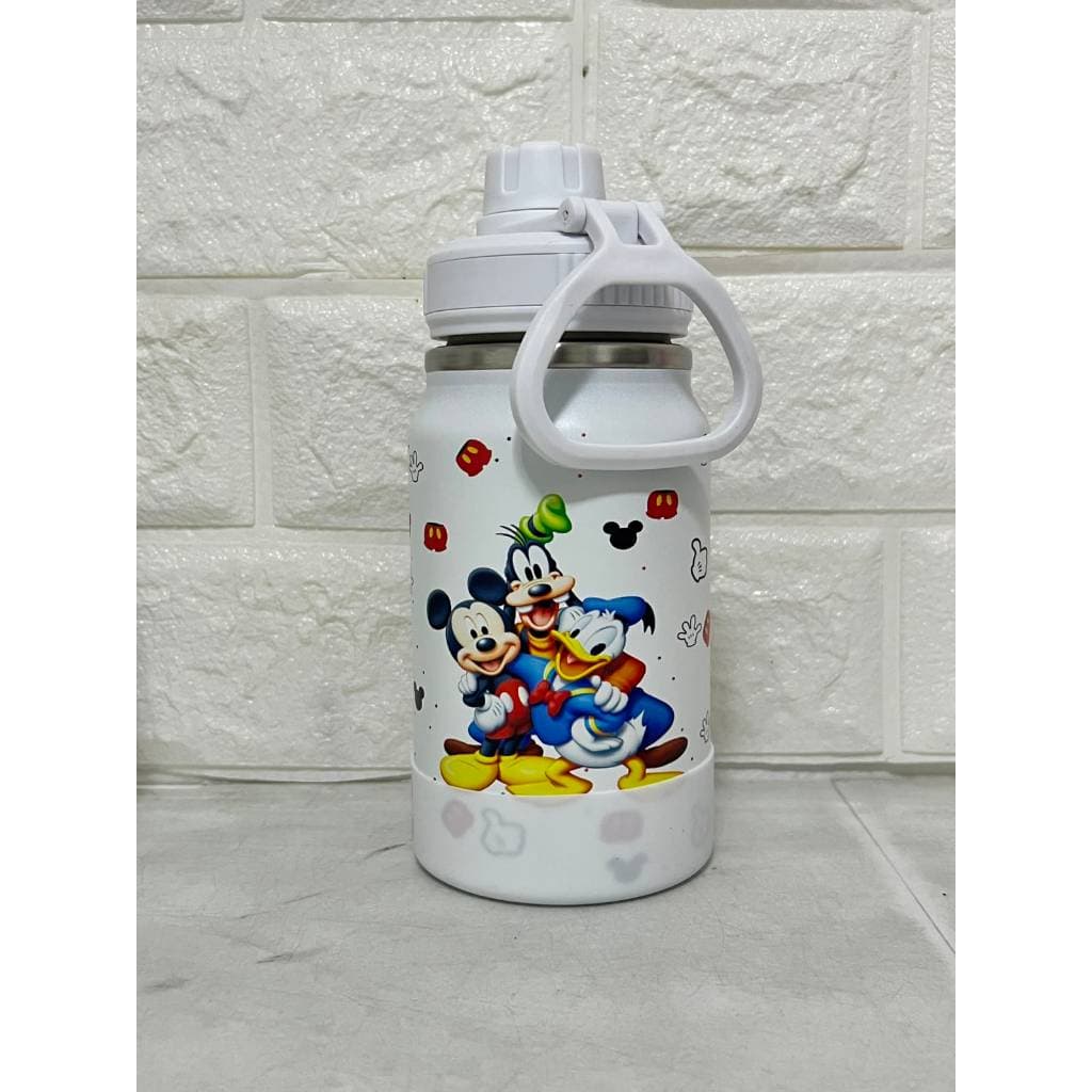 Garrafa Térmica Infantil 350ml Turma do Mickey Criança Escola Lembrança Brinde