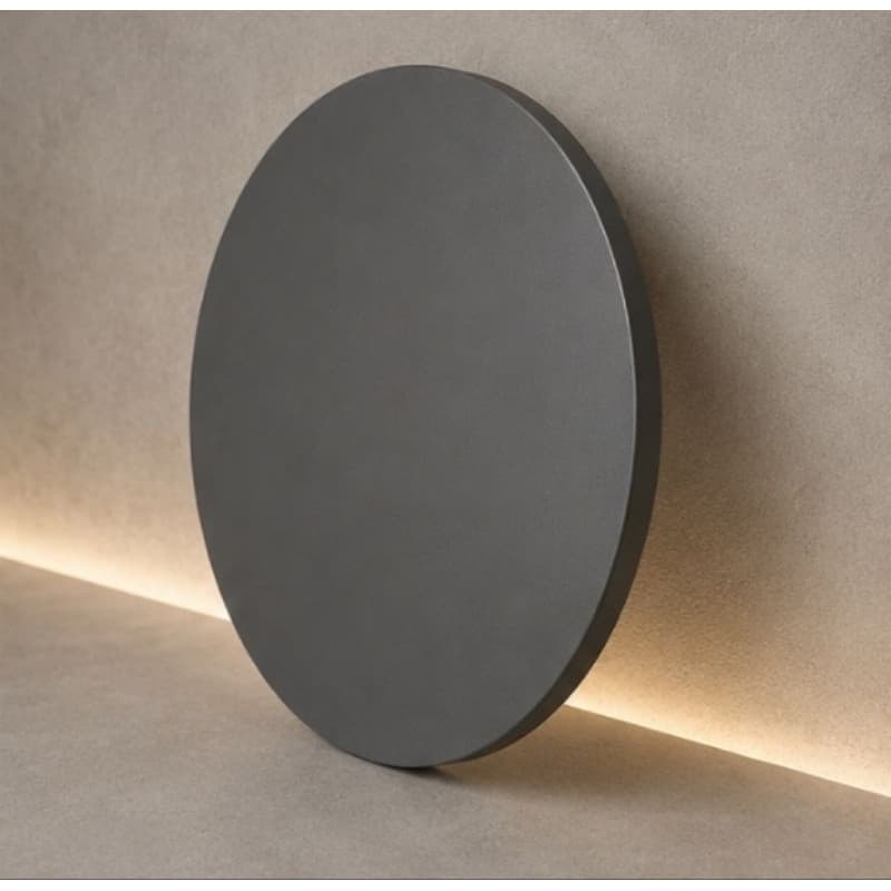 Tampo de Mesa Redondo 45cm Cinza Premium Resistente Design Clean