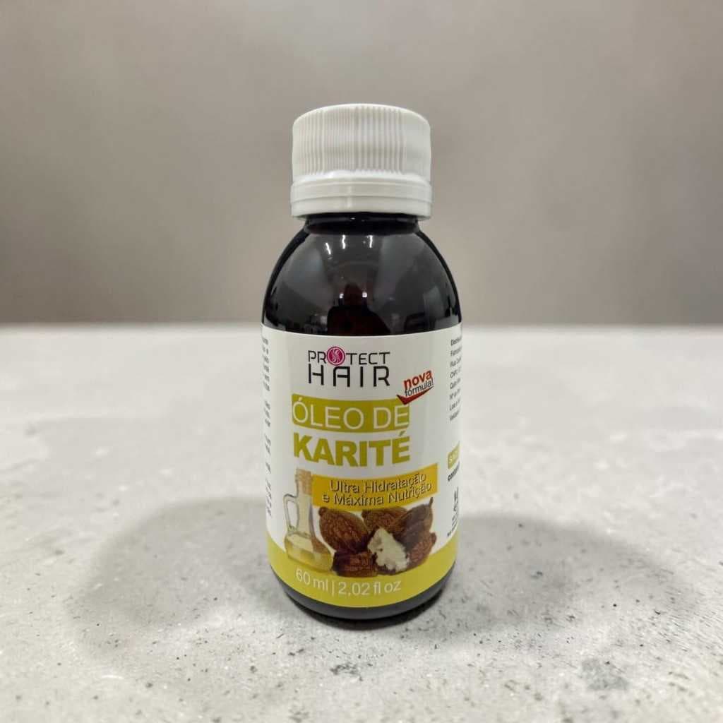 Óleo de Karité para Cabelo Hidratação Intensa e Antifrizz Protect Hair 60ml