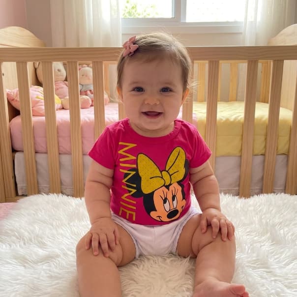 Conjunto Infantil Minnie Menina Bebê Shot + Blusa