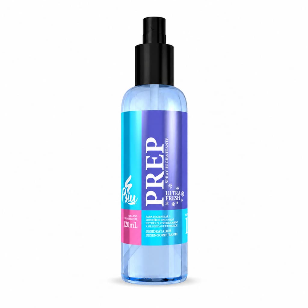 Prep Unhas gel Spray Psiu 120 Ml Fresh Higienizante e Desidratador