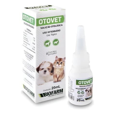 Otovet Solução Otológica Para Ouvido De Cães E Gatos 20ml