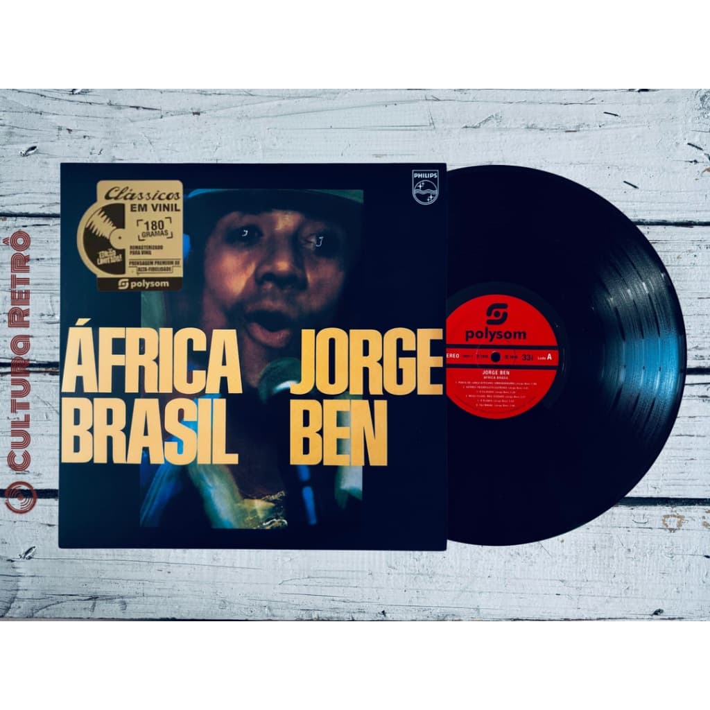 LP ÁFRICA BRASIL JORGE BEN 2010 ( LACRADO/ PRETA) TAJ MAHAL